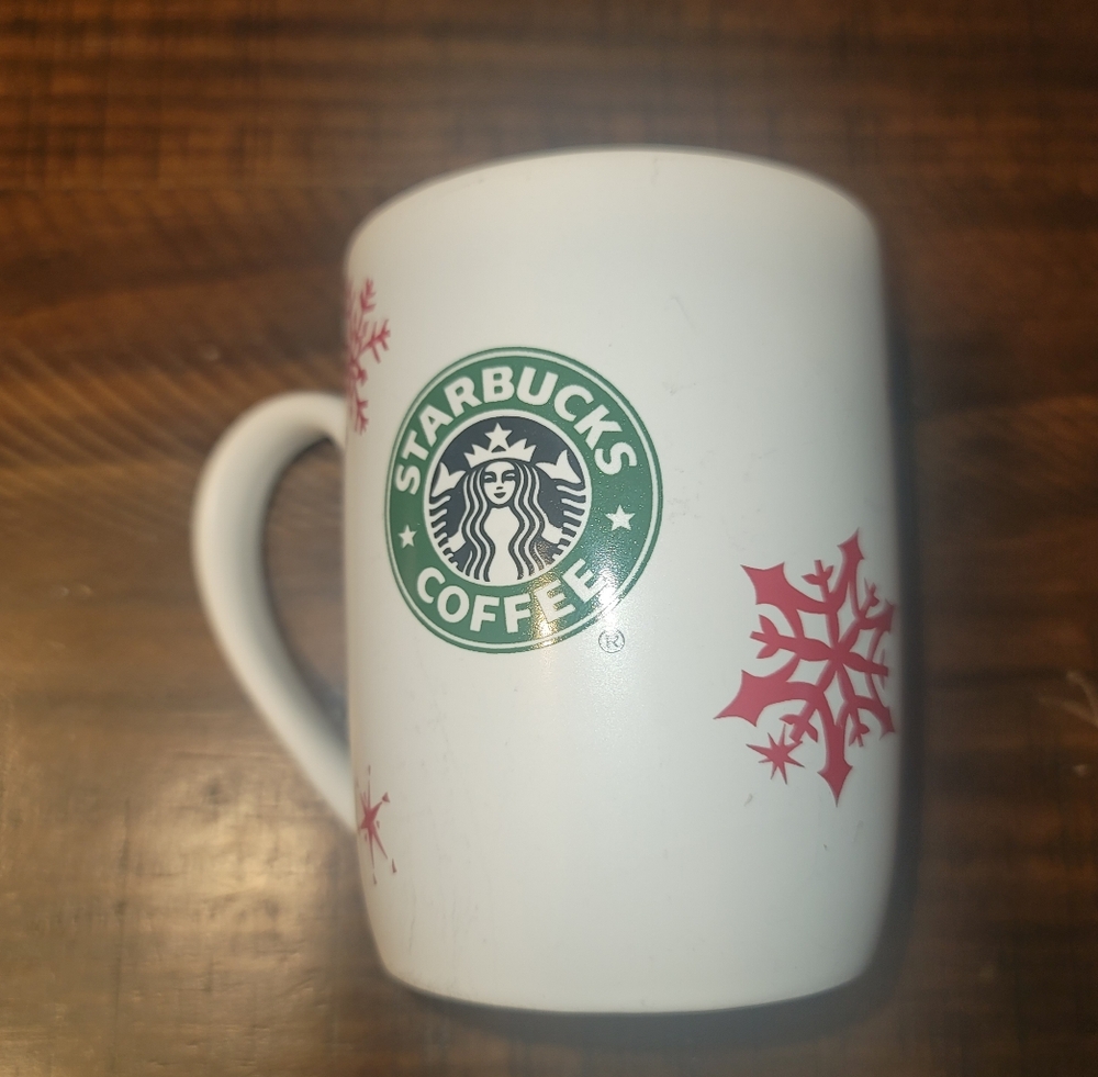 Starbucks Red Snowflake Mug 2010